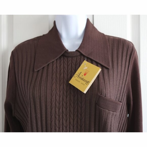NWT vintage 1970s Aristocrat nylon Tricot pullover - Picture 3 of 9
